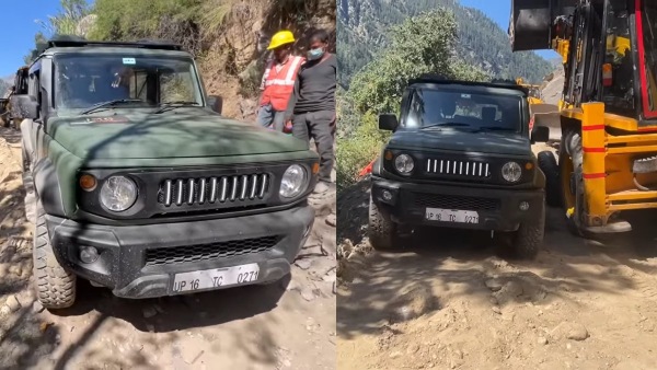 Jimny drives through deadliest road