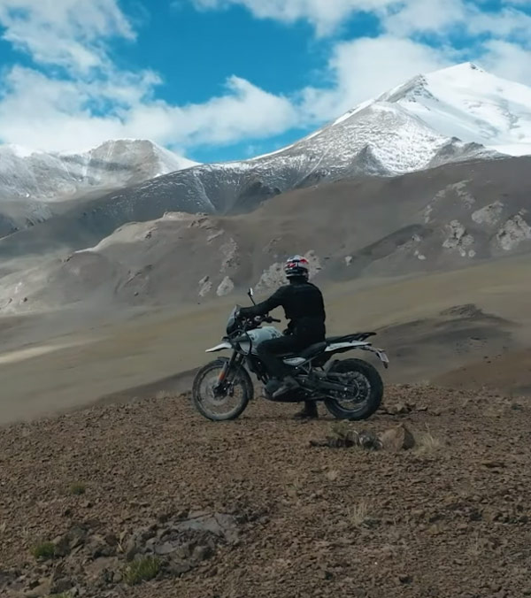 royal enfield ceo reached ladakh