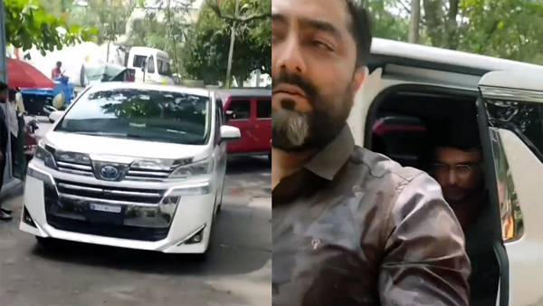 Actor Darshan Spotted With His Toyota Vellfire