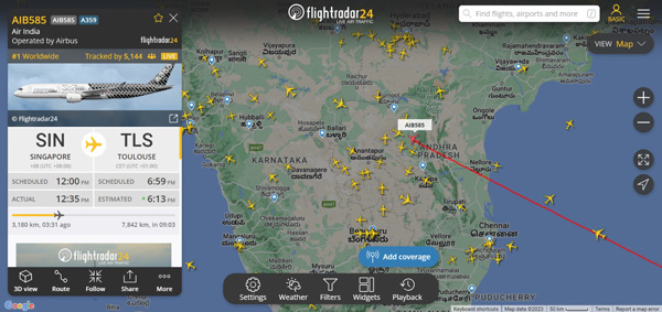 air indias first airbus a350