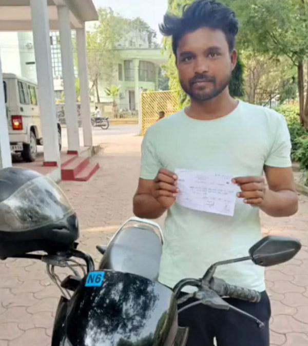 Bike Rider Fined Rs 4,000 For Dangerous Riding