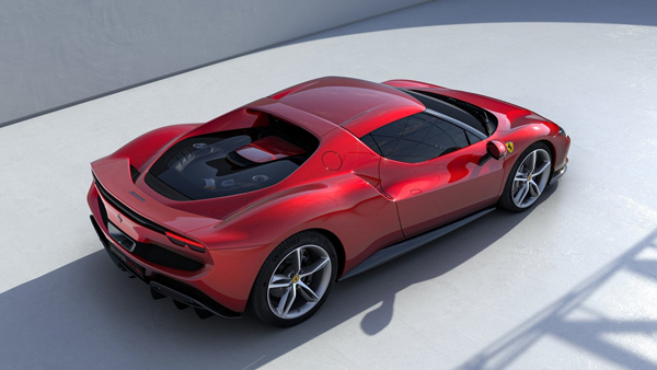 Ferrari 296 gtb top view