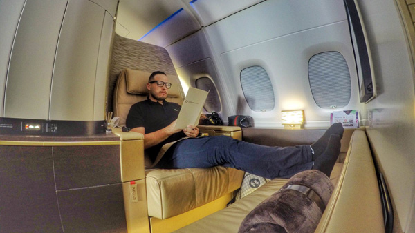 Luxury flights cabin