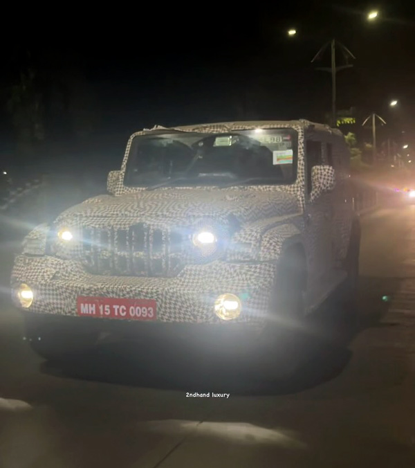 mahindra thar 5-door vehicle spotted