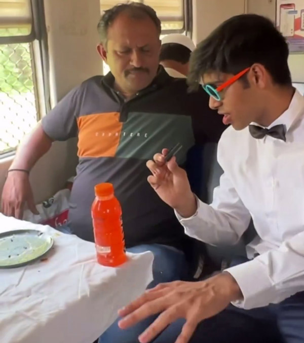 young men starts makeshift restaurant