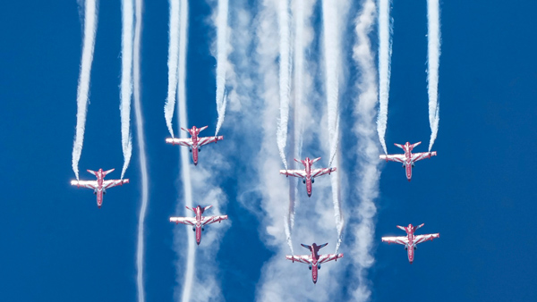 Suryakiran aerobatic team air show