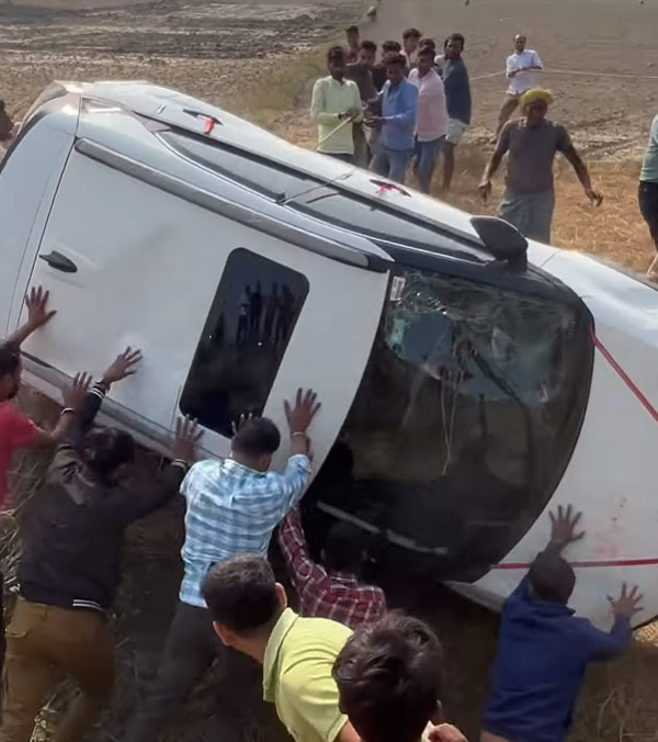 new tata nexon meets accident