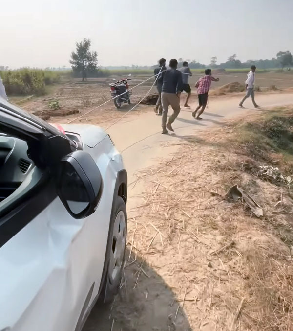 new tata nexon meets accident