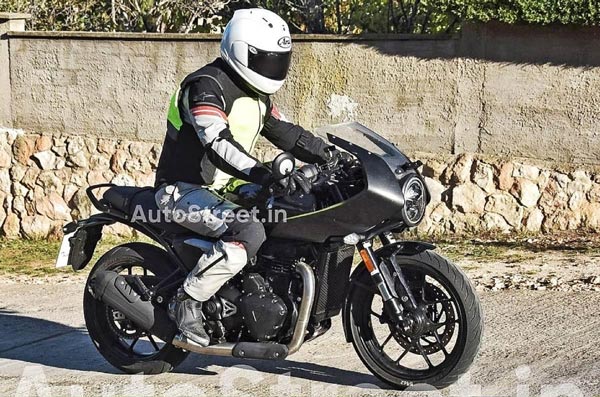 triumph thruxton 400 spotted testing