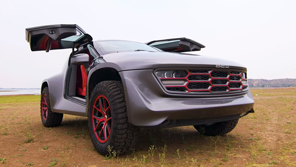 Volvo xc90 turned into off roader rear gullwing door