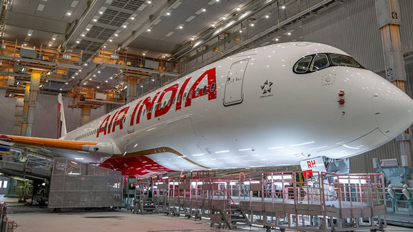 Indias first flight airbus a350 900
