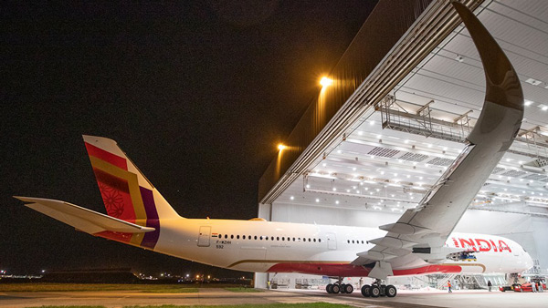 Air indias first flight airbus a350 900