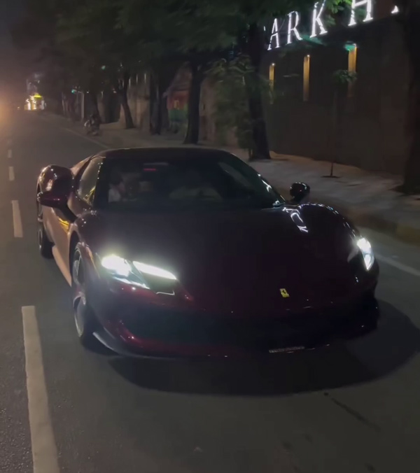 Dulquer Salmaan Spotted Driving Ferrari 296 GTB