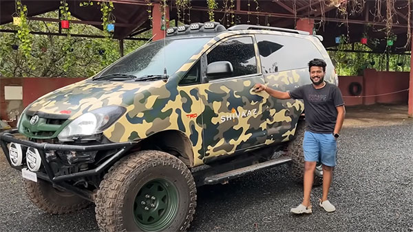 toyota innova transformed into off-roader