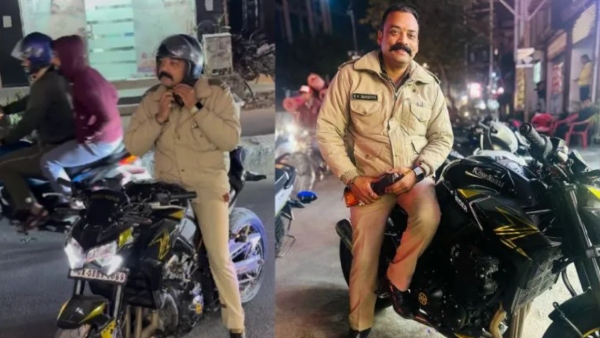 Police Officer Spotted Riding Kawasaki Z900