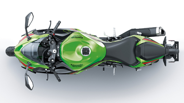 Kawasaki ninja zx 6r top view