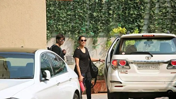 Bipasha Basu With Toyota Fortuner
