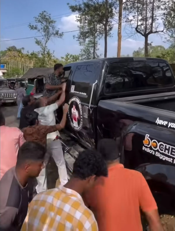 Boby Chemmanur’s Ford F650 Attacked By Public