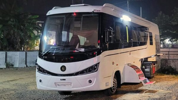 suresh gopi buys caravan bus