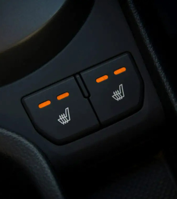 Heated seat switch