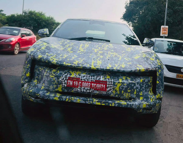 mahindra be.05 test mule spotted