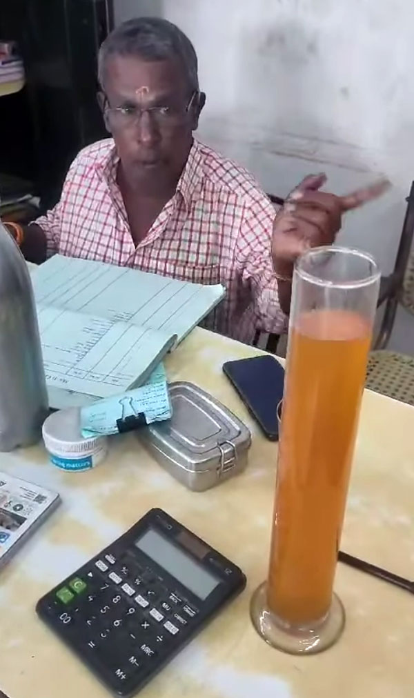 petrol color change viral video