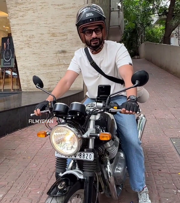 Sunny Kaushal Spotted Riding Royal Enfield Continental GT 650