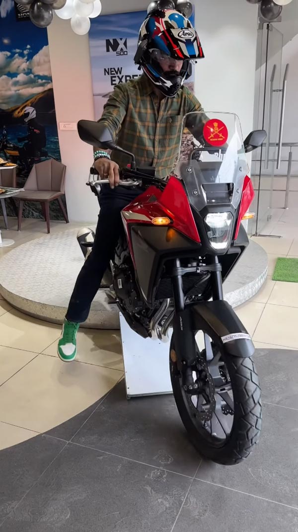 honda nx500 delivery starts