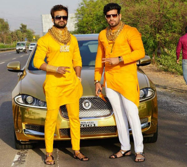 Indian gold mans luxury cars