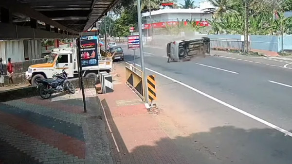 Toyota innova hits parked car