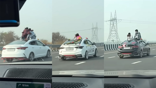 Wedding Photoshoot In Moving Hyundai Verna