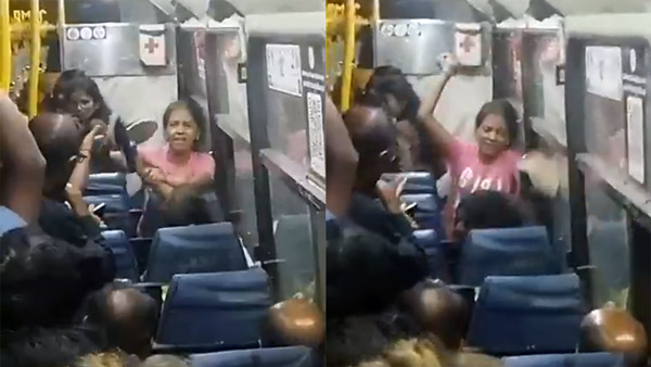 Women Hit Each Other With Shoes