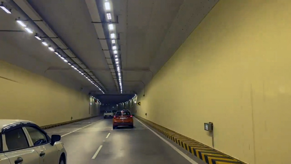 anand mahindra rides new tunnel