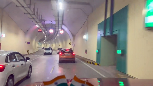 anand mahindra rides new tunnel