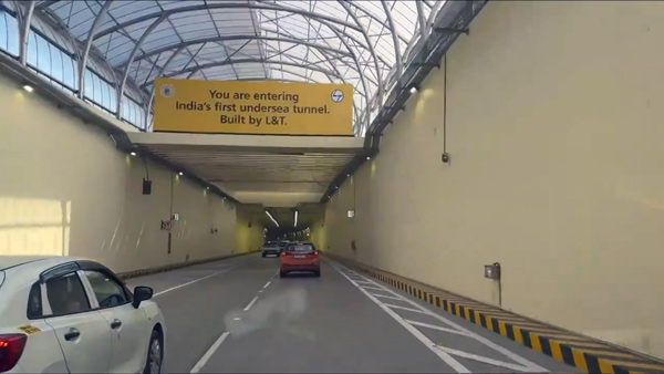 anand mahindra rides new tunnel