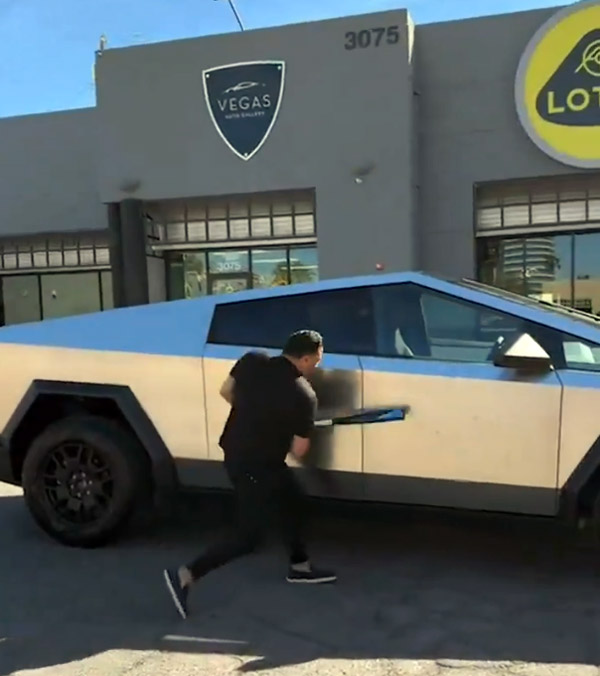 durability test of tesla cybertruck