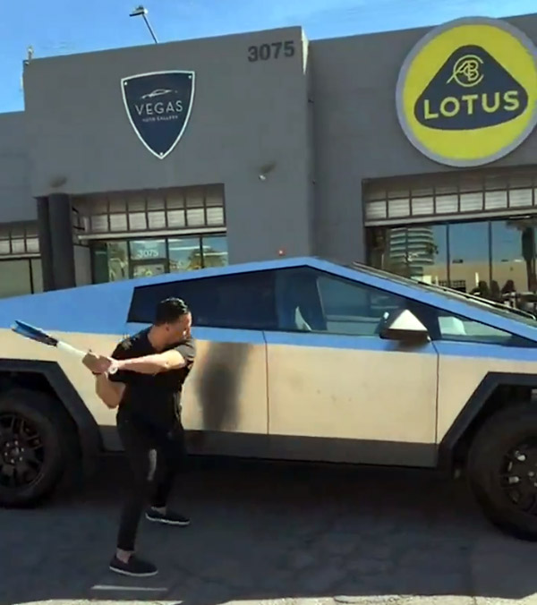 durability test of tesla cybertruck