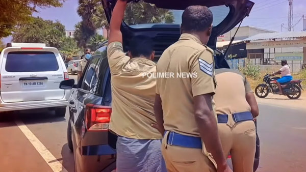 sankarankovil mla raja car illegal fitment sankarankovil mla raja car illegal fitment