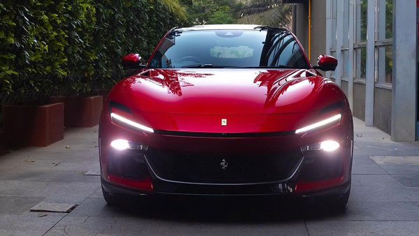 Ambani ferrari purosangue supercar front design Ambani ferrari purosangue supercar front design