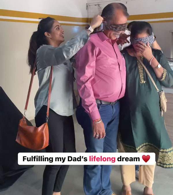 Daughter gifts royal enfield