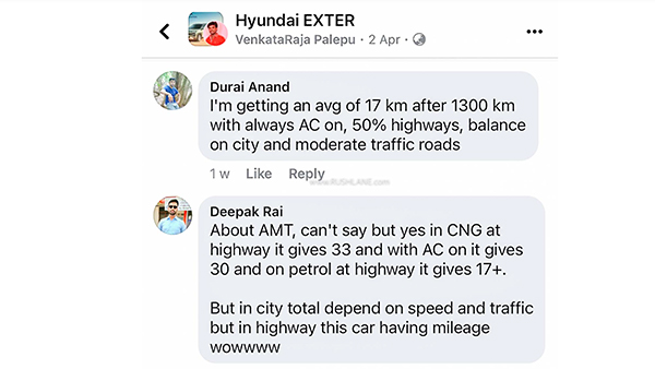 Hyundai exter owner shared details