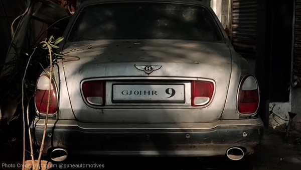 bentley car abandoned in pune