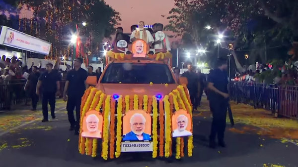 pm modi chennai road show