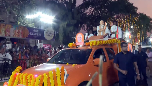 pm modi chennai road show