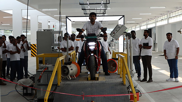 Raptee rolls out first motorcycle chennai plant