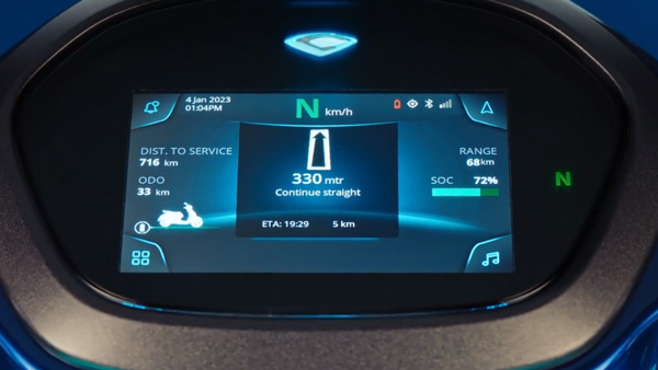 2024 Bajaj Chetak Premium Instrument Cluster