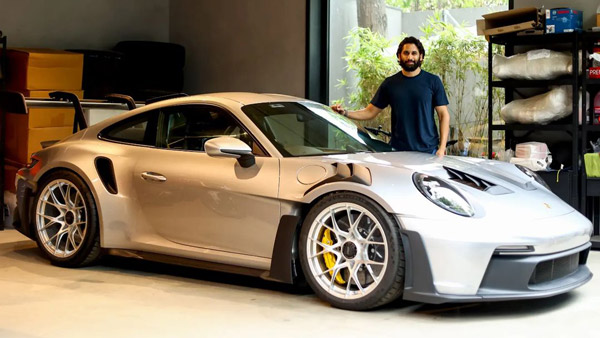 Akkineni naga chaitanya posrche 911 gt3 rs