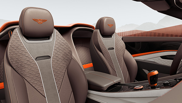 Bentley batur convertible seat