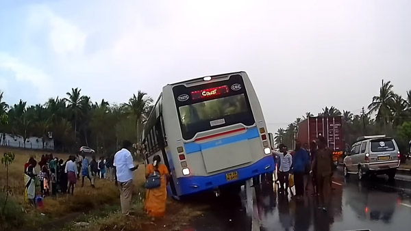 mahindra thar tow tamilnadu govt bus