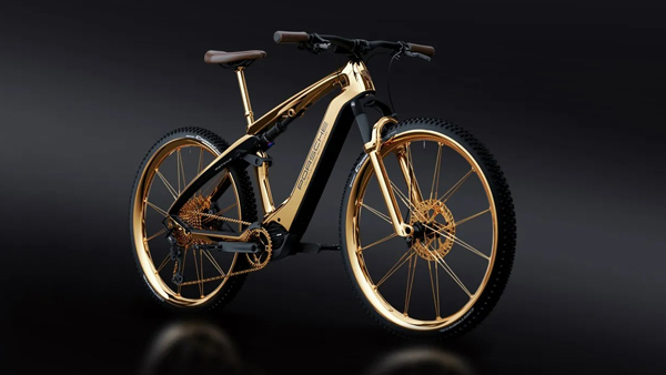 caviar gold plated bike